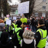 Felsőoktatási átalakítások – Szegedi középiskolások tartottak demonstrációt